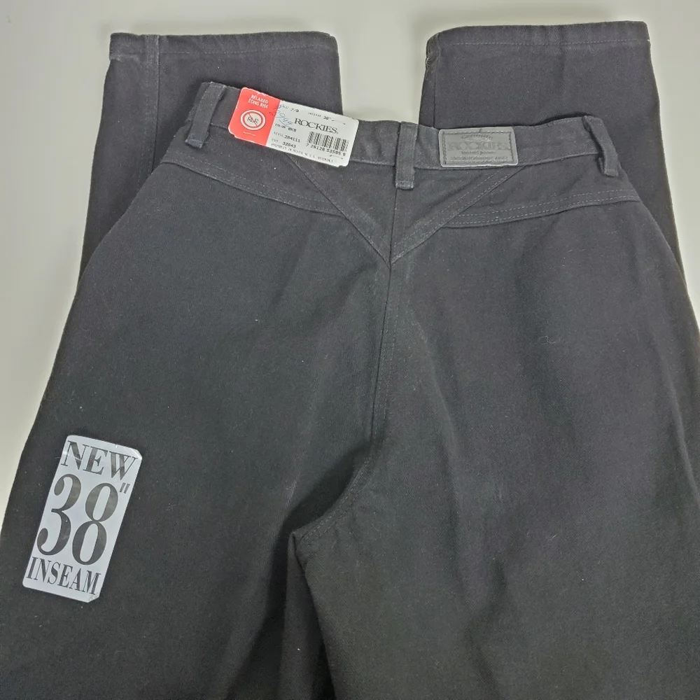 NWT Rockies high waisted mom 90s y2k jeans Vintage deadstock in jet black